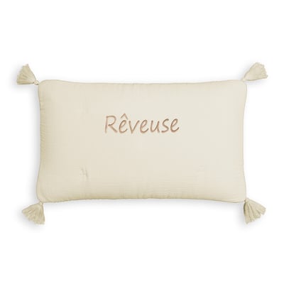Housse coussin gaze de coton personnalisée Kumla LA REDOUTE INTERIEURS
