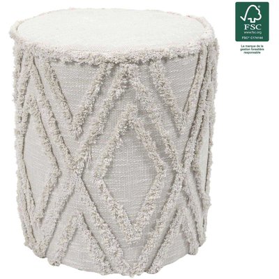 Pouf rond en tissu Mirage CMP
