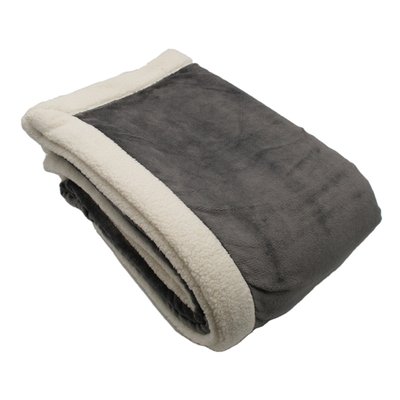 Plaid en microvelours doublé sherpa TOISON D OR