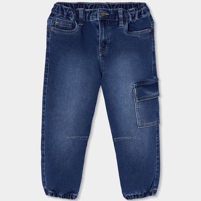 Pantalon garçon denim avec poche latérale BOBOLI