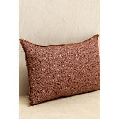 Housse de coussin en lin lavé , Taormina Léopard GABRIELLE PARIS