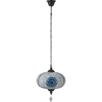Lampe suspension mosaïque  en verre et métal élégance orientale RECOLLECTION