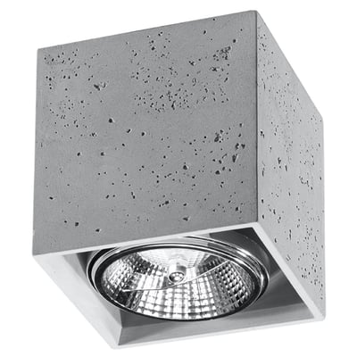 Plafonnier Béton Gris GU10 1 Valde EDEN