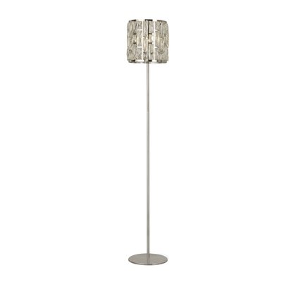 Lampadaire BIJOU 1x60W E27 Chromé Transparent BOUTICA-DESIGN