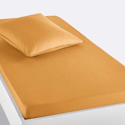 Drap housse enfant uni en coton lavé, Scenario LA REDOUTE INTERIEURS