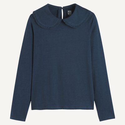 T-shirt col claudine manches longues LA REDOUTE COLLECTIONS