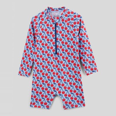 Maillot de bain combinaison manches longues imprimé BOUT'CHOU
