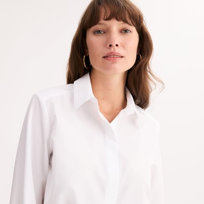 Camisa em algodão, mangas compridas ANNE WEYBURN
