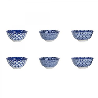 Lot de 6 petits bols, AZULI ARTIME