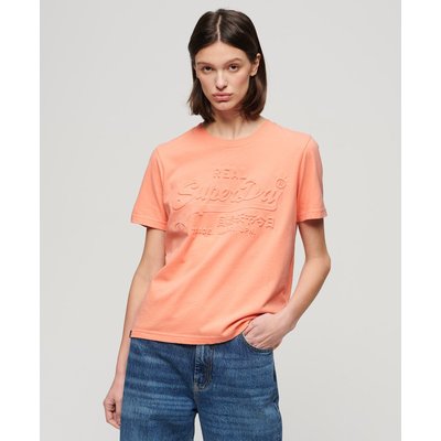 T-shirt décontracté à motif en relief SUPERDRY