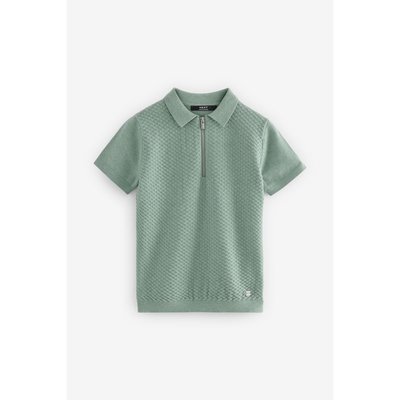 Polo texturé à manches courtes NEXT