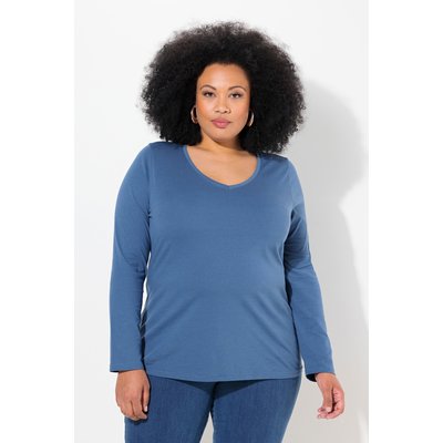 T-shirt col en V et manches longues ULLA POPKEN