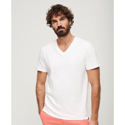 T-shirt flammé à manches courtes et col en V SUPERDRY