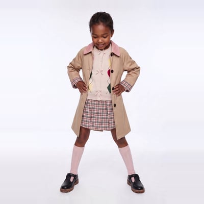 Trench col velours MONOPRIX