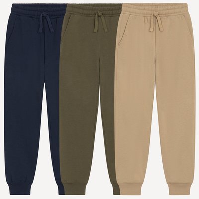 Confezione da 3 pantaloni da jogging in felpa LA REDOUTE COLLECTIONS