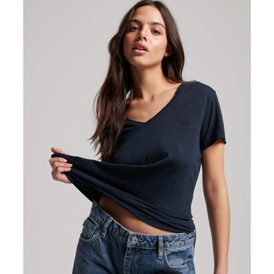 T-shirt uni col V SUPERDRY
