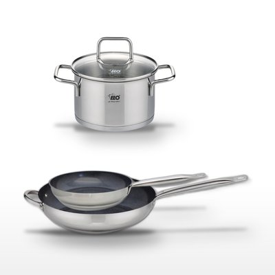 Batterie 1 poêle 24cm + 1 faitout 26cm PROFI THERM PLATINUM ELO