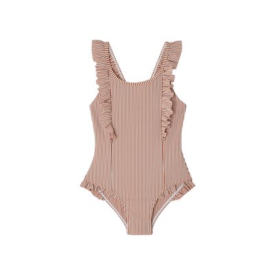 Maillot de bain rayé 1 pièce VERTBAUDET