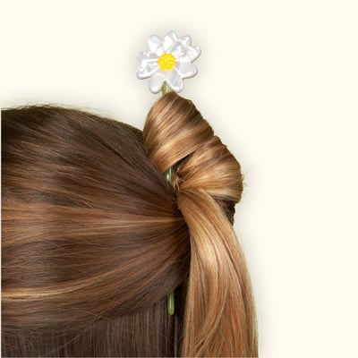 Lot de 2 Barrettes fines TOURNESOL COUCOU SUZETTE