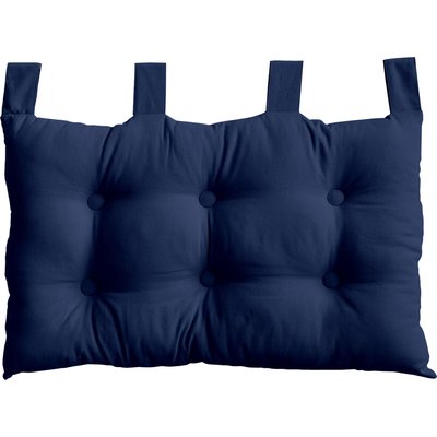 Coussin tête de lit en coton et pattes boutonnées HOME MAISON