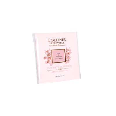 Pochette Parfumée Colorée  ROSE & HIBISCUS COLLINES DE PROVENCE