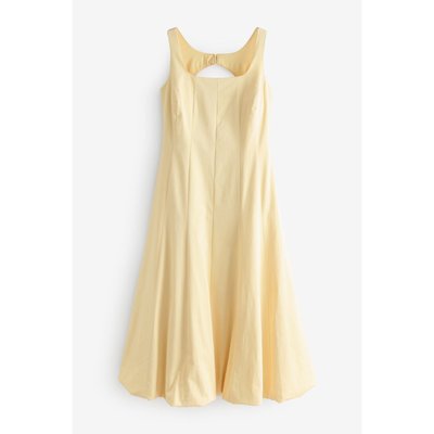 Robe midi ourlet bouffant et encolure carrée NEXT