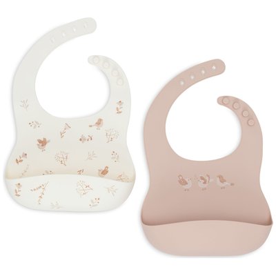 Lot de 2 bavoirs en silicone JOLLEIN