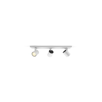 Spot Connecté 3 Têtes -philips Hue - Runner 3 X 5,5w Et Télécommande - Blanc PHILIPS