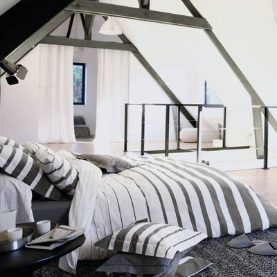 Housse De Couette en Coton  GRAND LARGE BLANC DES VOSGES