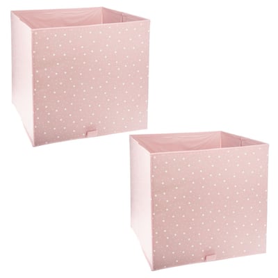 Lot de 2 boîtes de rangement cube ETOILE TOILINUX