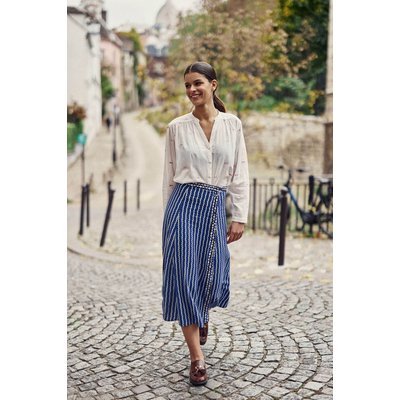 Jupe longueur midi evasée imprimé graphique JENDRO LA PETITE ETOILE