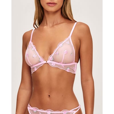 Soutien-gorge triangle en mesh brodé MADISONIZ UNDIZ