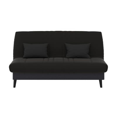 Banquette convertible Elios clic clac, couchage 130 x 190 avec rangement intégré + 2 coussins OFFERTS, Pearl Gris RELAXIMA