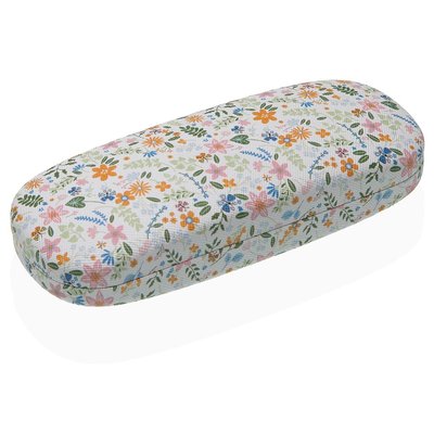 Étui à lunettes en tissu fleuri multicolore 16x6x3.5cm VERSA