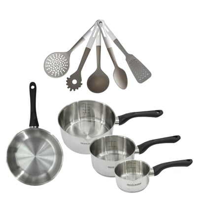 Batterie de cuisine 1 poêle 28cm + 3 casseroles 12/16/20cm VARIO FACKELMANN