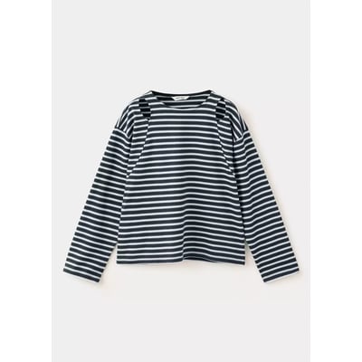 T-shirt rayé avec découpe MANGO KIDS