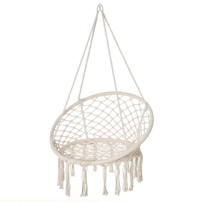 Fauteuil hamac Coton Beige OUTSUNNY