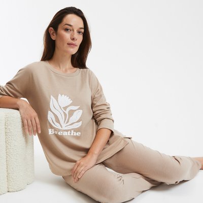 Pyjama mit Motiv, Baumwoll-Mix SO'HOME