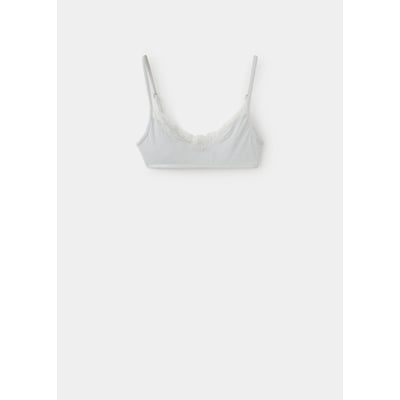Soutien-gorge triangle en dentelle MANGO TEEN