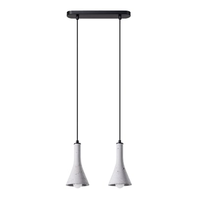 Suspension Béton Gris E14 2 Rea EDEN