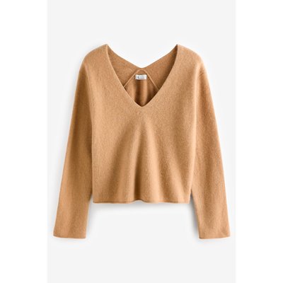 Pull en maille à col v 100 % cachemire NEXT