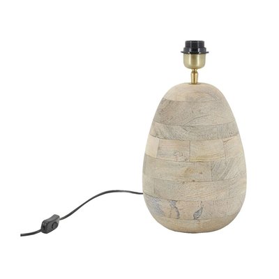 Pied de lampe ovale en manguier AUBRY GASPARD