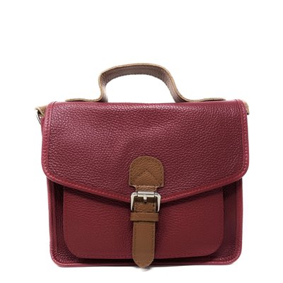 Sac bandoulière cartable en cuir grainé CALVI OH MY BAG
