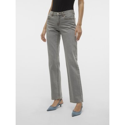 Jean gris taille basse femme La Redoute