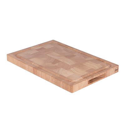 Planche à découper épaisse rectangle 42x28 cm en hévéa T ET G WOODWARE