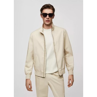Veste coton fermeture Éclair stretch MANGO MAN
