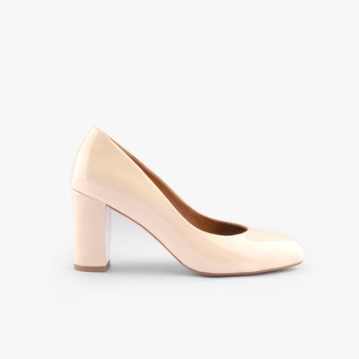 Escarpin cuir verni LAURINE MAISON TOUFET