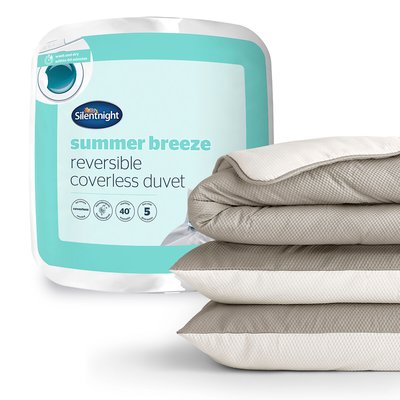 Summer Breeze Seersucker Coverless 2.5 Tog Duvet and Pillowcase Set SILENTNIGHT