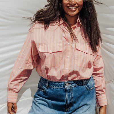 Chemise rayée oversize PROMOD