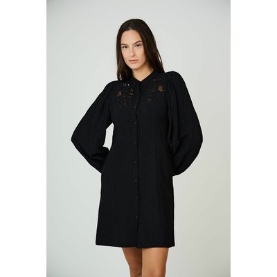 Robe courte manches longues à col montant SEE U SOON